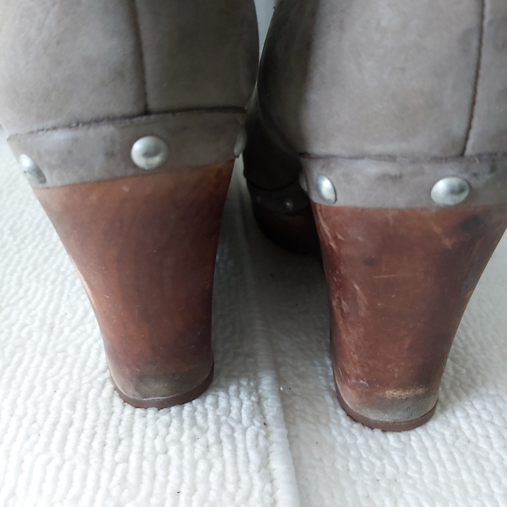 UGG Clogs Boots in Taupe - Women's Wedge Boot - Picture 5 of 16